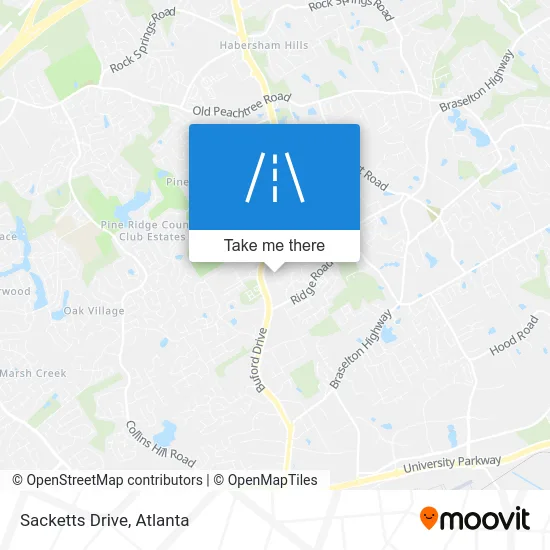 Sacketts Drive map