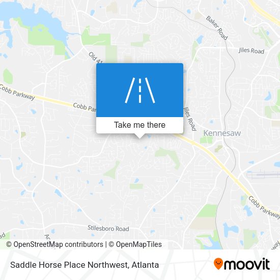 Saddle Horse Place Northwest map
