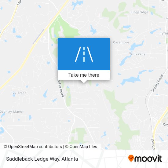 Saddleback Ledge Way map