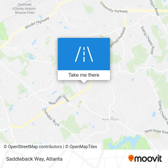 Saddleback Way map