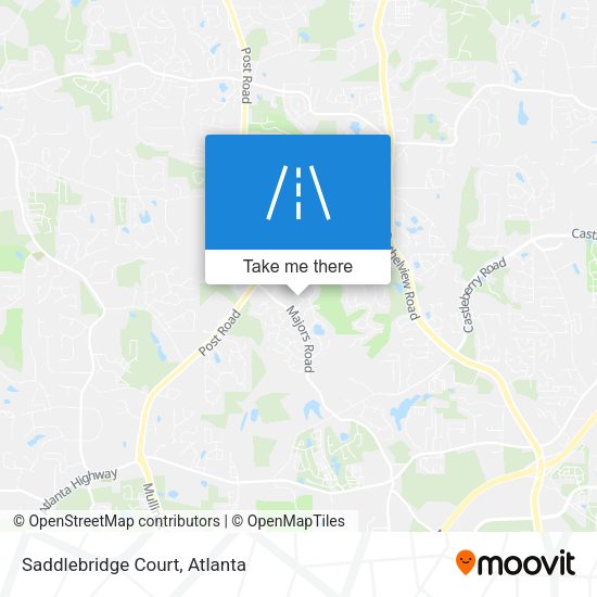 Mapa de Saddlebridge Court