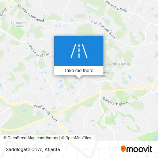 Saddlegate Drive map