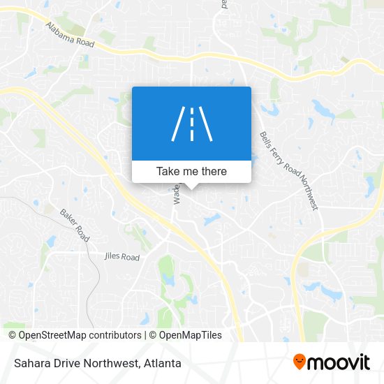 Sahara Drive Northwest map