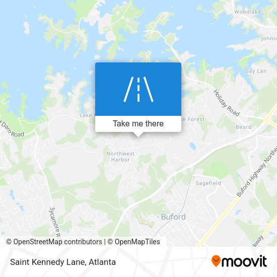 Mapa de Saint Kennedy Lane