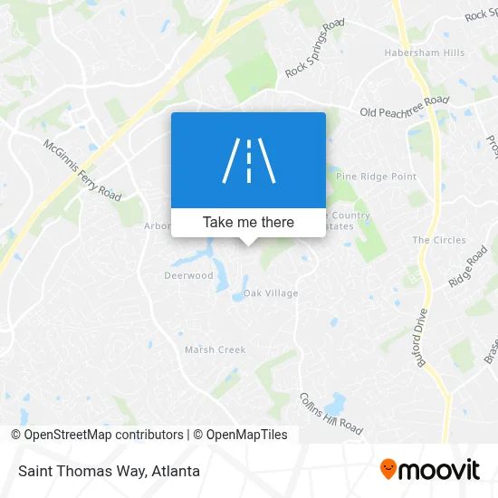 Saint Thomas Way map