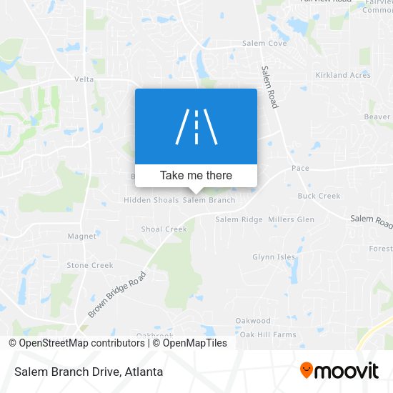 Salem Branch Drive map