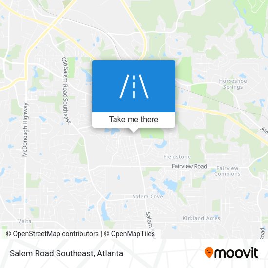 Salem Road Southeast map