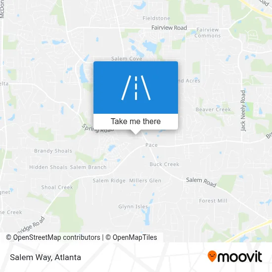 Salem Way map