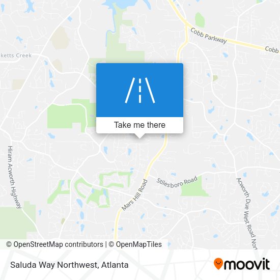 Saluda Way Northwest map