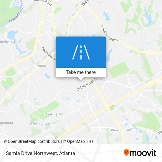 Samia Drive Northwest map
