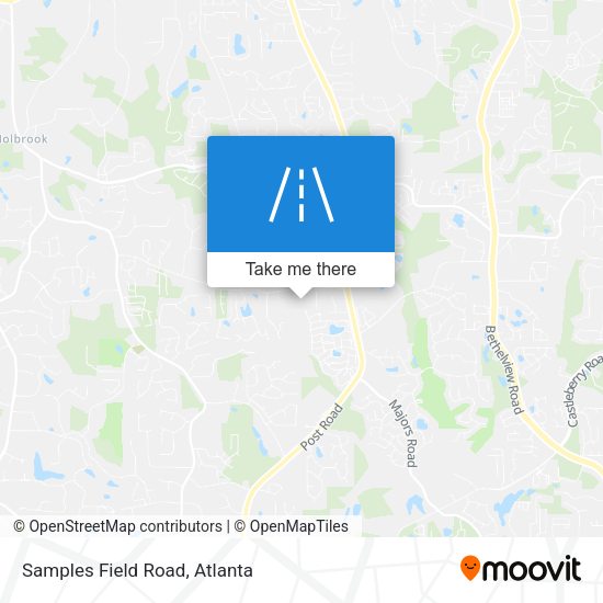Mapa de Samples Field Road