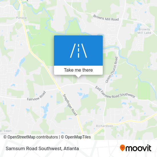 Samsum Road Southwest map