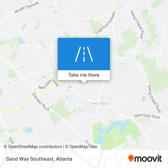 Sand Way Southeast map
