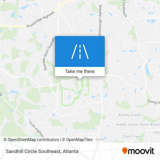 Sandhill Circle Southeast map