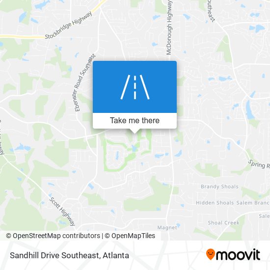 Mapa de Sandhill Drive Southeast