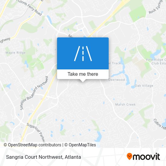 Sangria Court Northwest map