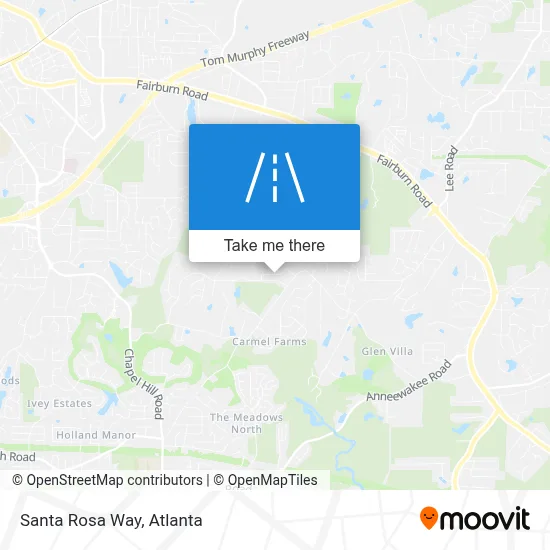 Santa Rosa Way map