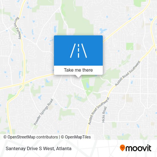 Santenay Drive S West map