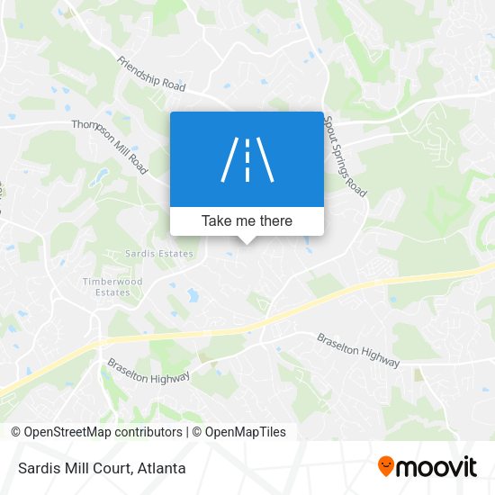 Mapa de Sardis Mill Court