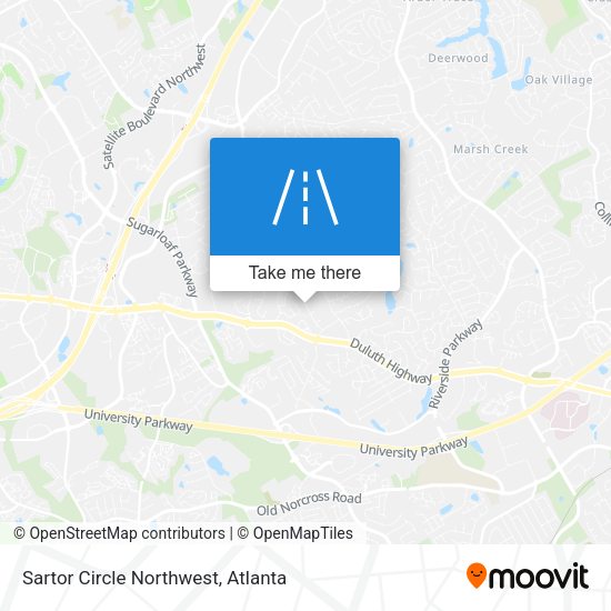 Mapa de Sartor Circle Northwest