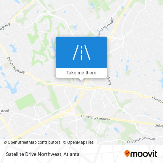 Satellite Drive Northwest map