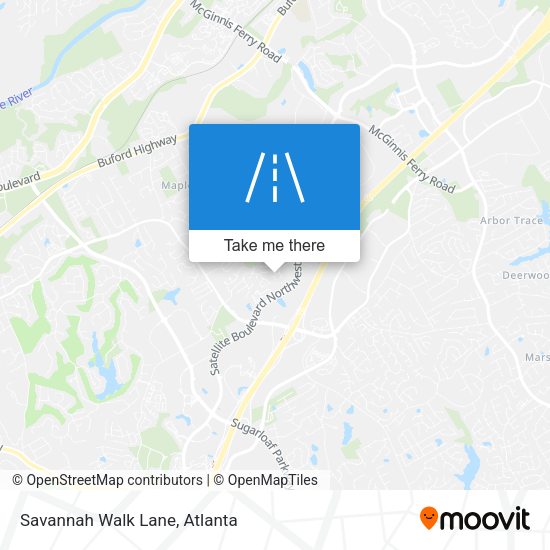 Mapa de Savannah Walk Lane