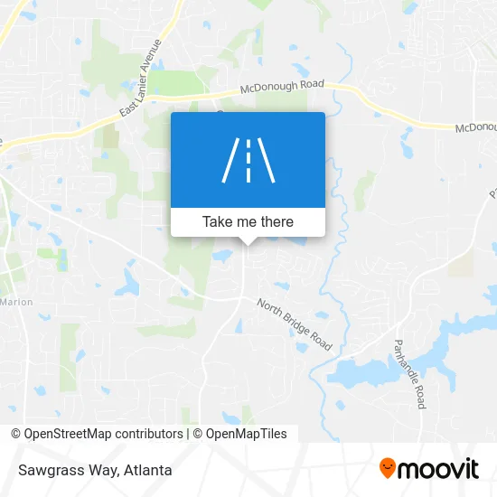 Sawgrass Way map