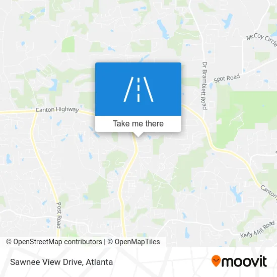 Sawnee View Drive map
