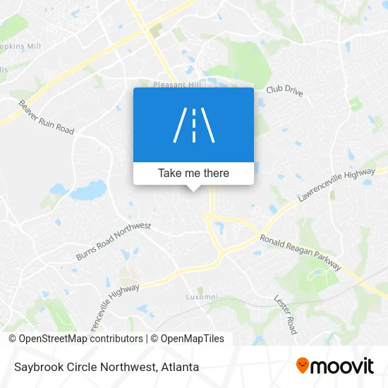 Saybrook Circle Northwest map