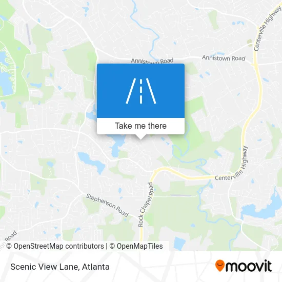 Scenic View Lane map