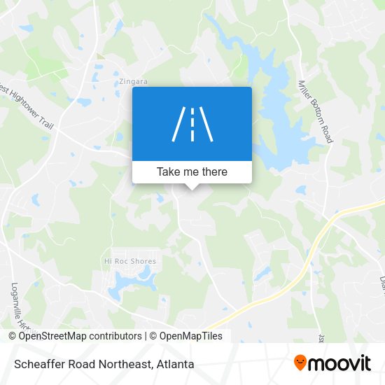 Mapa de Scheaffer Road Northeast