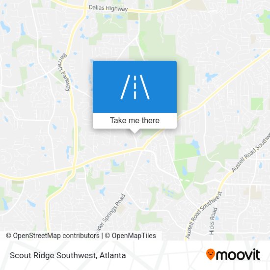 Scout Ridge Southwest map