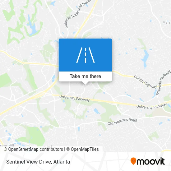 Sentinel View Drive map