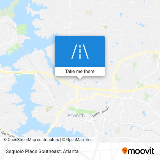 Mapa de Sequoio Place Southeast