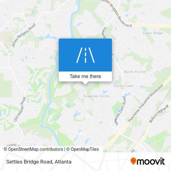 Settles Bridge Road map