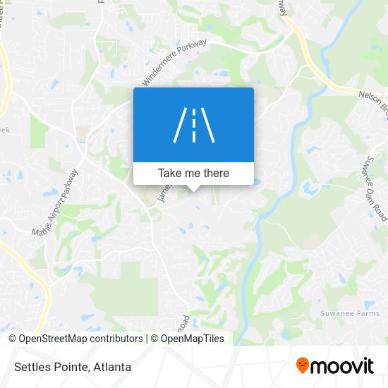 Mapa de Settles Pointe