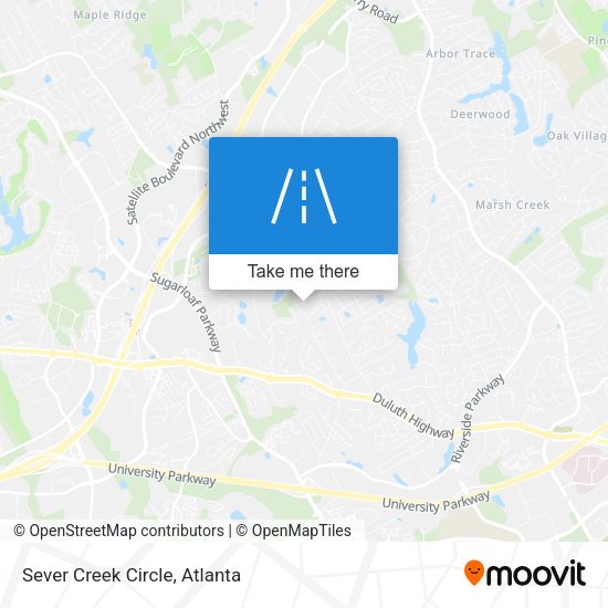 Mapa de Sever Creek Circle