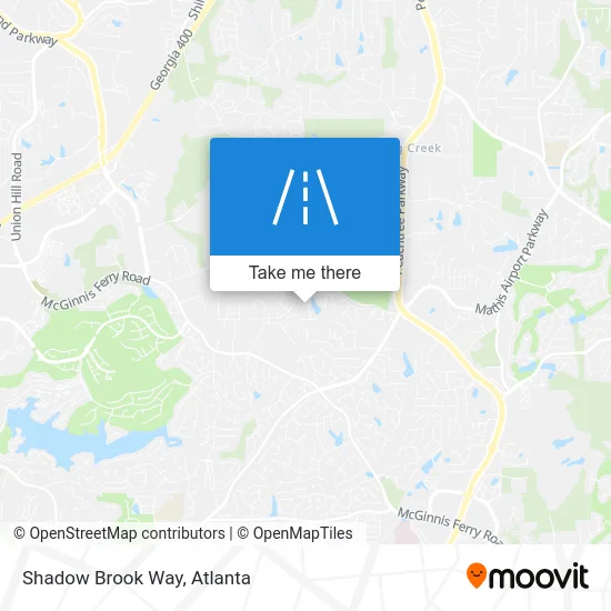 Shadow Brook Way map