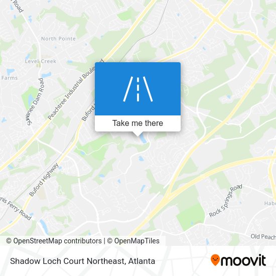 Mapa de Shadow Loch Court Northeast