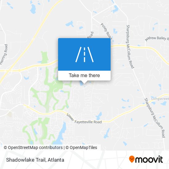 Shadowlake Trail map