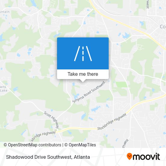 Mapa de Shadowood Drive Southwest