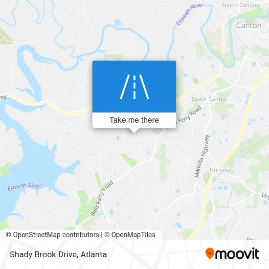 Shady Brook Drive map