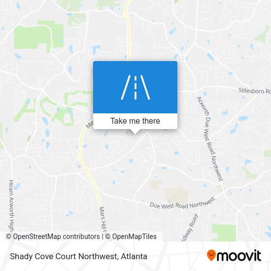 Shady Cove Court Northwest map