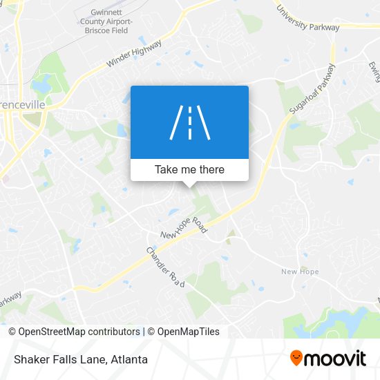 Mapa de Shaker Falls Lane
