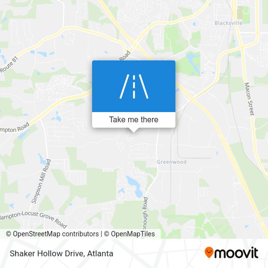 Mapa de Shaker Hollow Drive