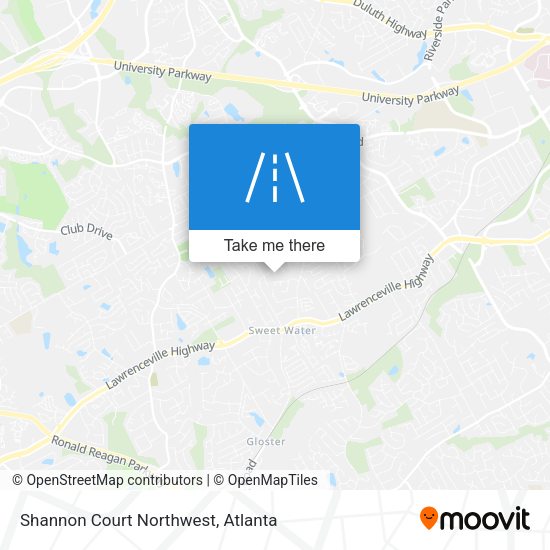 Mapa de Shannon Court Northwest