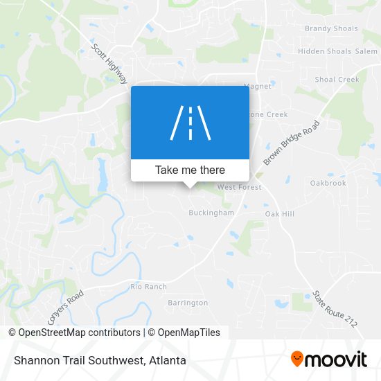 Mapa de Shannon Trail Southwest