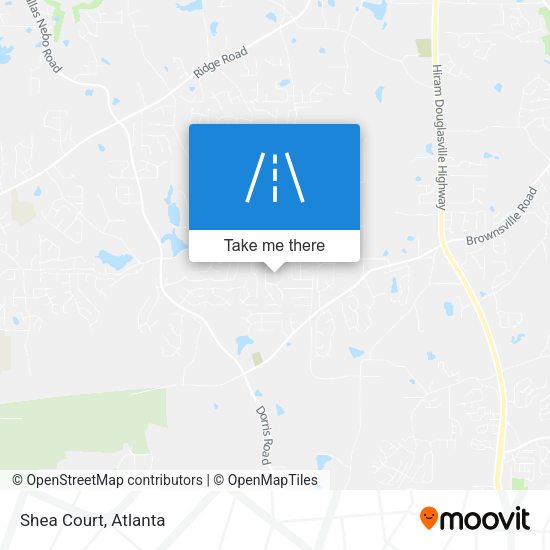 Mapa de Shea Court