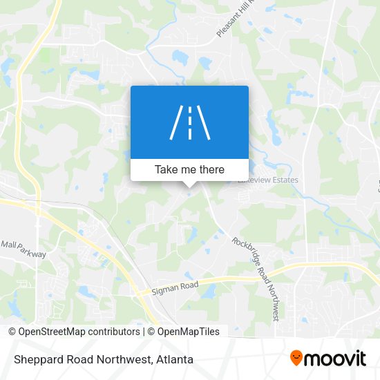 Sheppard Road Northwest map