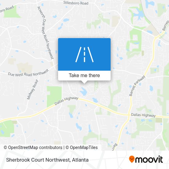 Mapa de Sherbrook Court Northwest